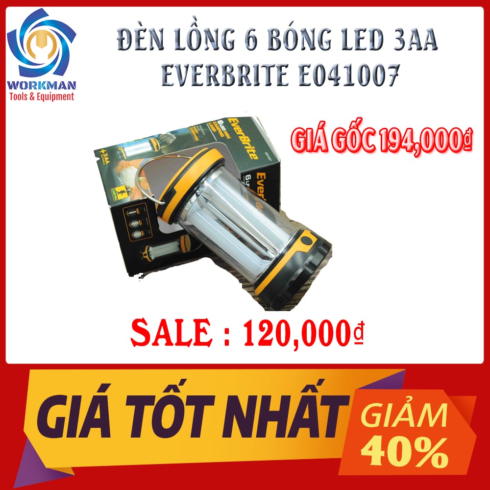 Đèn Lồng 6 Bóng Led 3Aa EVERBRITE E041007