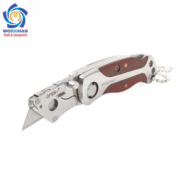 Dao Rọc Vỏ Dây Cáp Mini, Lưỡi Bằng Thép WORKPRO W011012