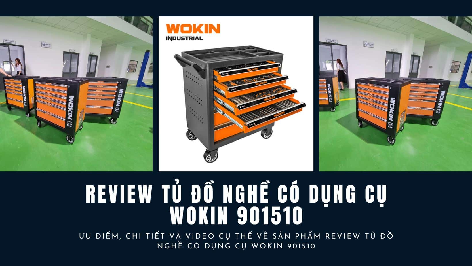 Review Tủ Đồ Nghề Có Dụng Cụ WOKIN 901510