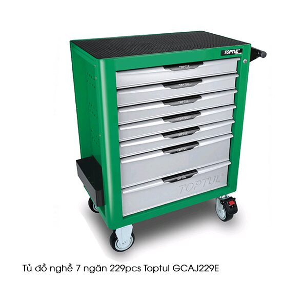 GCAJ229E-wmjsc Tủ dụng cụ 7 ngăn 229 chi tiết Toptul GCAJ229E