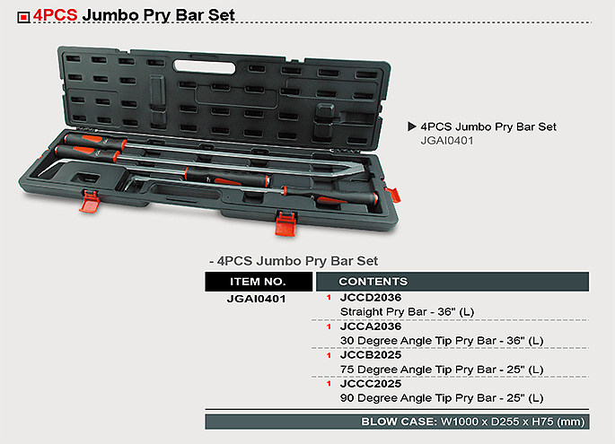 04oF146146 Bộ cây nạy 4 món Toptul JGAI0401jsc
