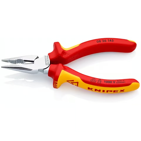 Kìm mũi nhọn dài cách điện Knipex 08 26 145