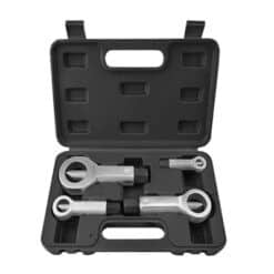 Bộ tách đai ốc Wokin 332304 gồm 4 chi tiết, tháo đai ốc kẹt rỉ sét hiệu quả, không làm hỏng ren bulông, hộp nhựa tiện dụng