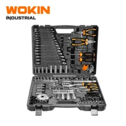 Bộ tuýp 142 chi tiết WOKIN 156914 – Bộ dụng cụ cơ khí chuyên nghiệp gồm đầu tuýp, cần siết, kìm, cờ lê, tua vít – Chính hãng WOKIN