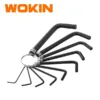 Bộ lục giác vòng treo 10 cây WOKIN 208510 – 10PCS HEX KEY SET ON RING chính hãng Workman JSC
