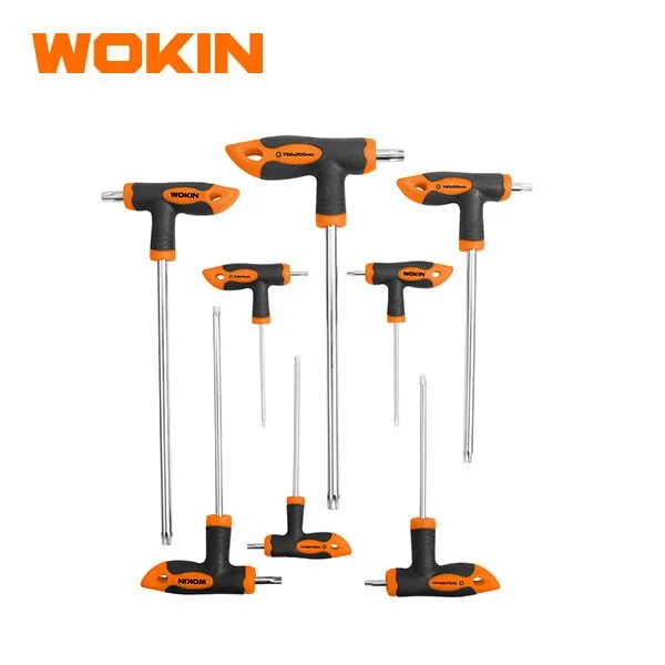 Bộ Tua Vít Tay Cầm Chữ T Đầu Sao WOKIN 209008 – 8PCS TORX T-HANDLE SCREWDRIVERS SET chính hãng Workman JSC