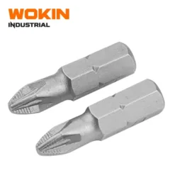 Đầu vặn tua vít công nghiệp Wokin 2102 Series chính hãng – 2PCS Screwdriver Bit Set thép S2, đầu chống trượt, satin finish, Workman JSC