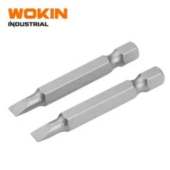 Bộ đầu vít dẹp WOKIN – 2PCS Flat Screwdriver Bit Set thép S2 công nghiệp, satin chống gỉ, chính hãng Workman JSC