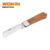 Dao điện Electrician’s Knife WOKIN Industrial, lưỡi thép không gỉ 3mm, tay cầm gỗ